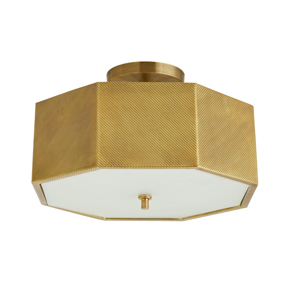 Flush Mounts Savanna Semi-Flush Mount - Gold