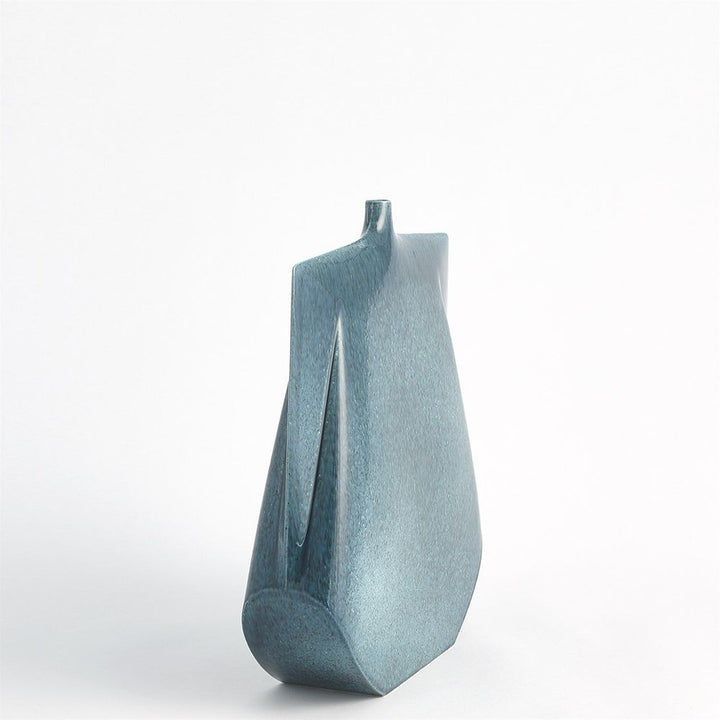 Kimono Vase-Teal-Tall