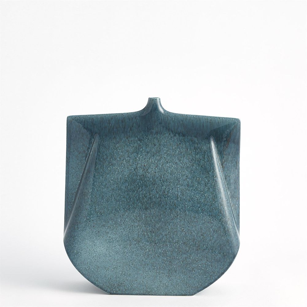 Kimono Vase-Teal-Tall