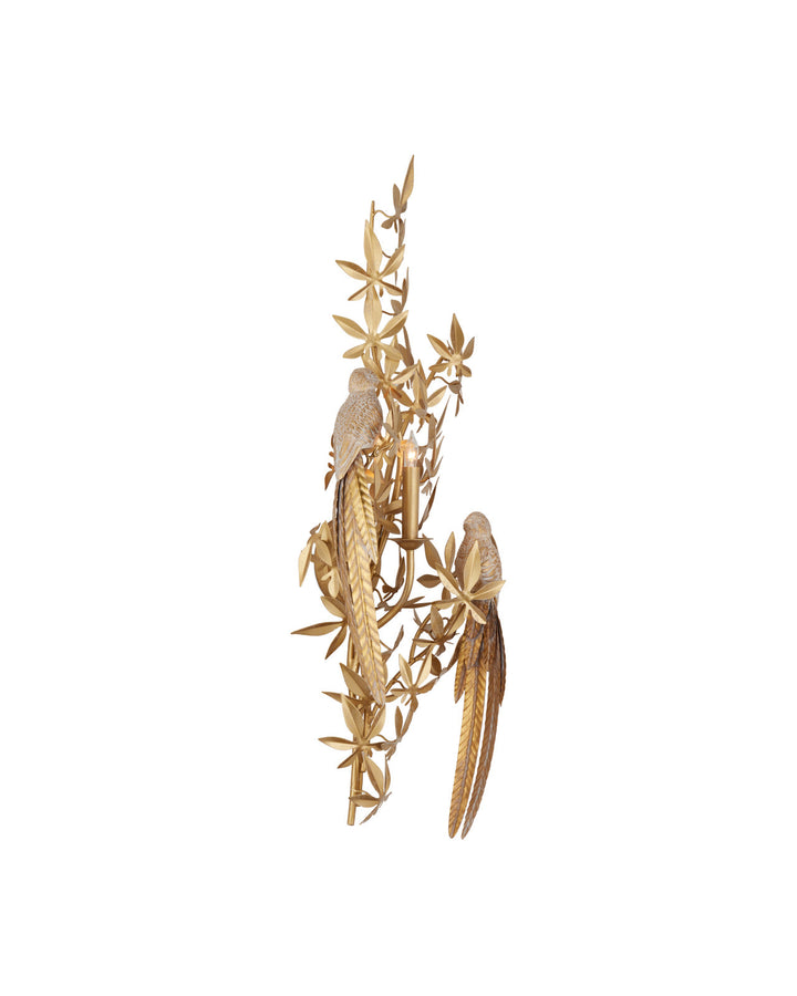 Aviary Gold Wall Sconce