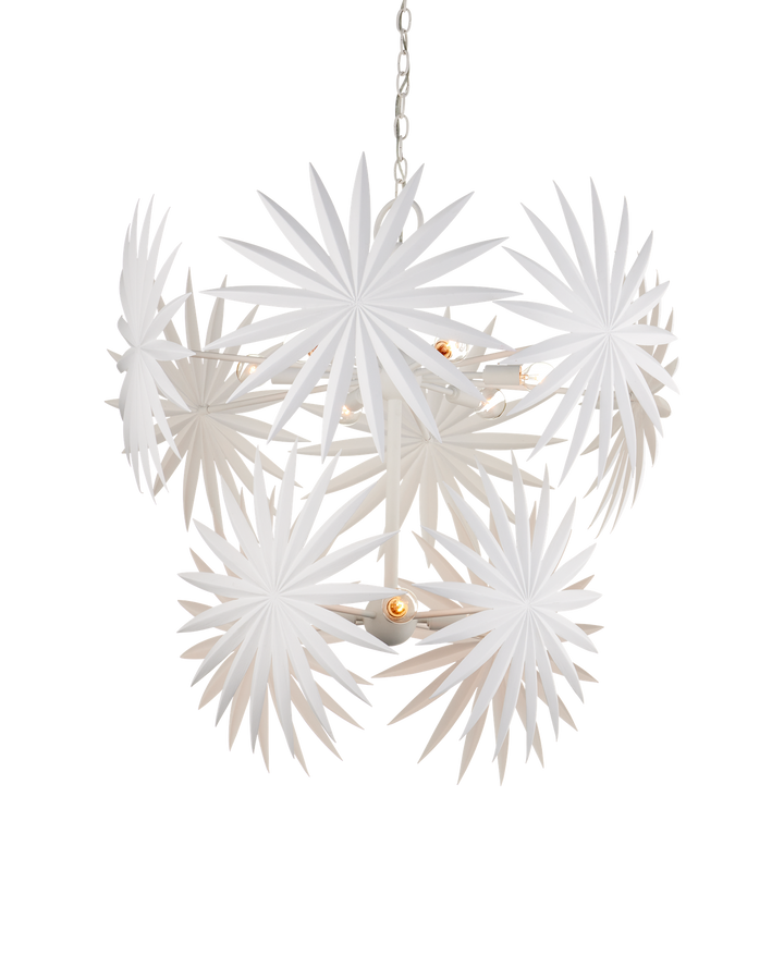 Bismarkia Medium White Chandelier