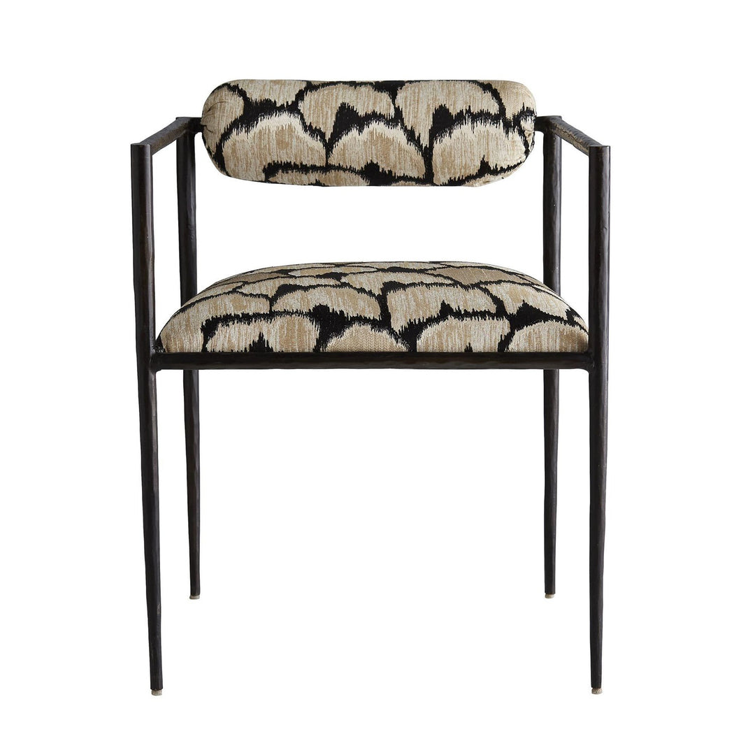 Hiroki Chair Ocelot Embroidery