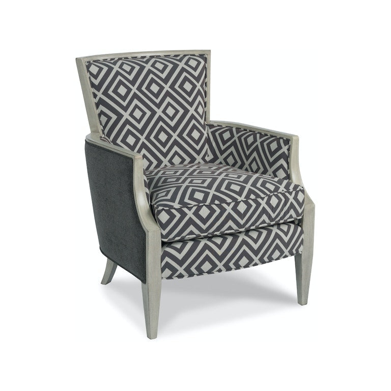 Nadia Exposed Wood Chair-Hooker Furniture Custom-HFC-4508SM-Lounge Chairs-1-France and Son