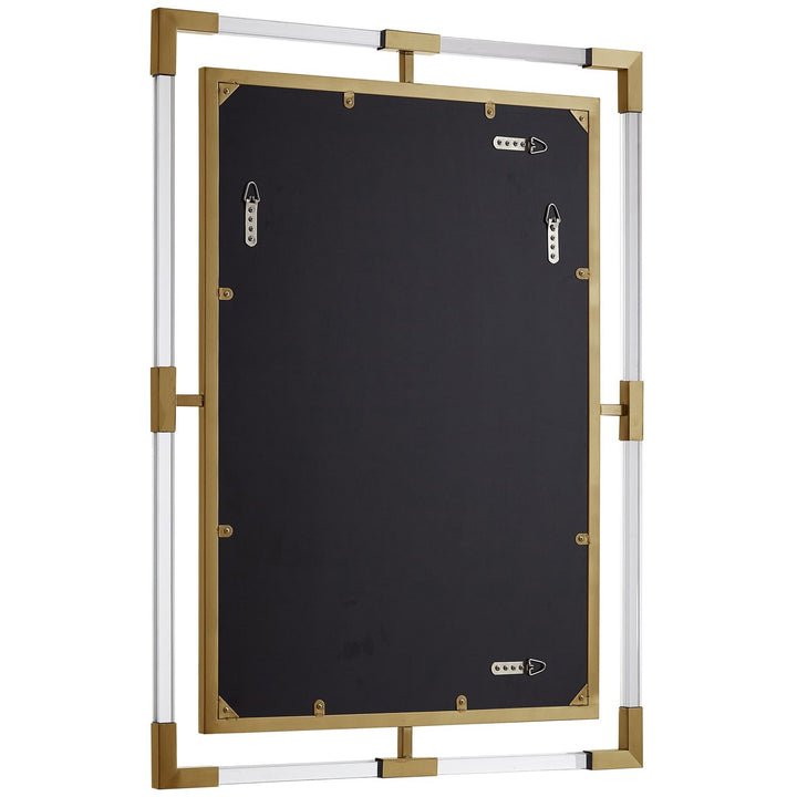 Ghost Acrylic And Metal Frame Mirror — Gold