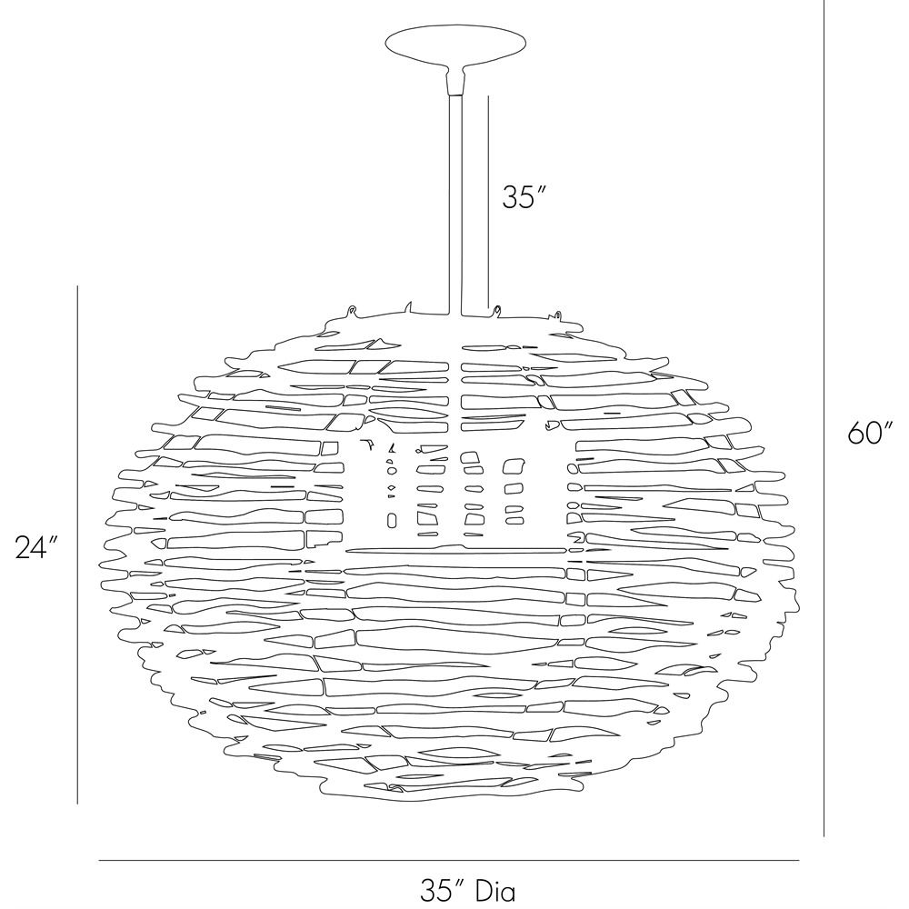 Pendants Wren Large Pendant - Brown