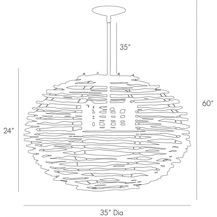 Pendants Wren Large Pendant - Brown