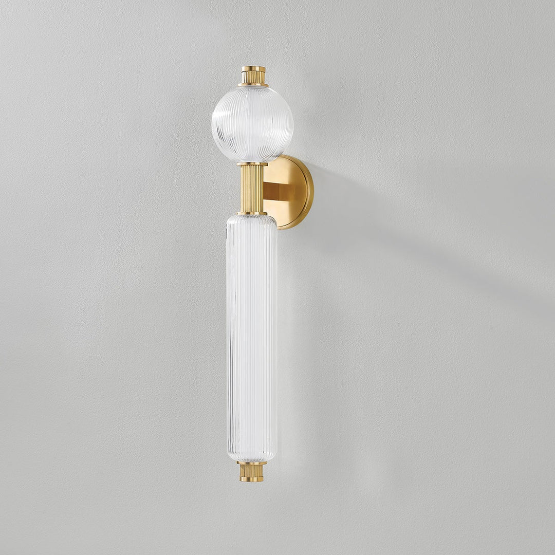 Atom Wall Sconce - Vintage Brass 2 Lights