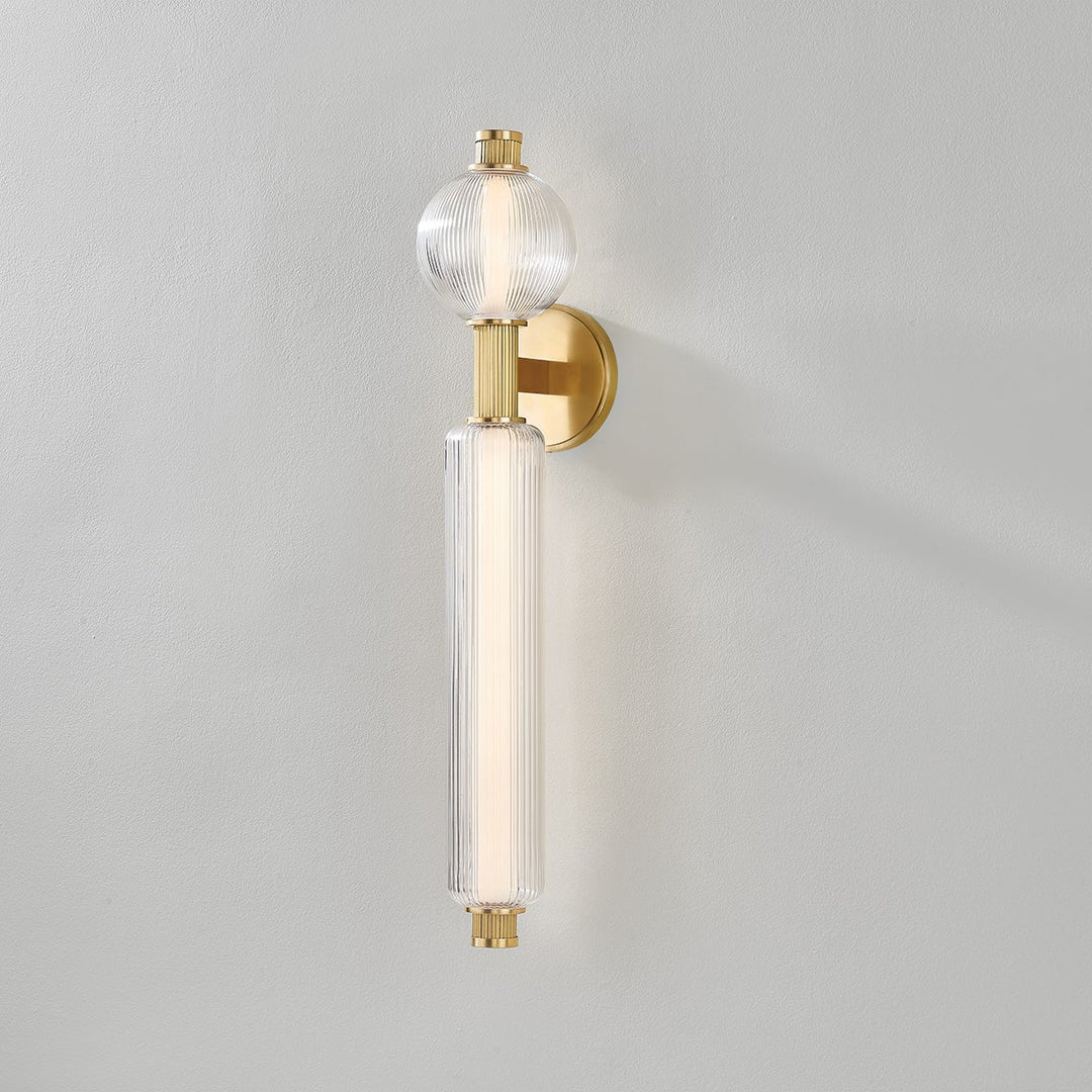 Atom Wall Sconce - Vintage Brass 2 Lights