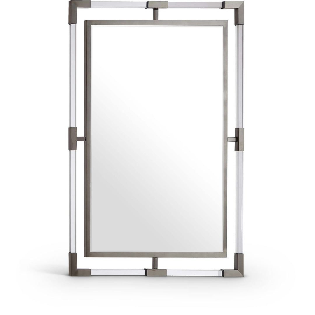 Ghost Acrylic And Metal Frame Mirror — Chrome