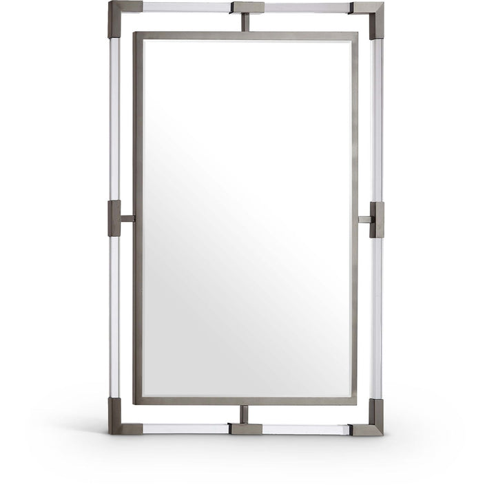 Ghost Acrylic And Metal Frame Mirror — Chrome