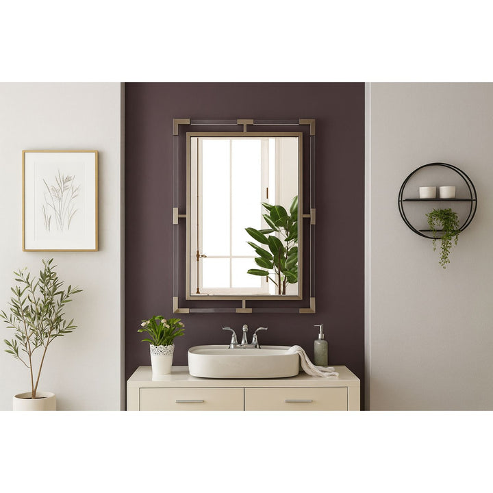 Ghost Acrylic And Metal Frame Mirror — Chrome