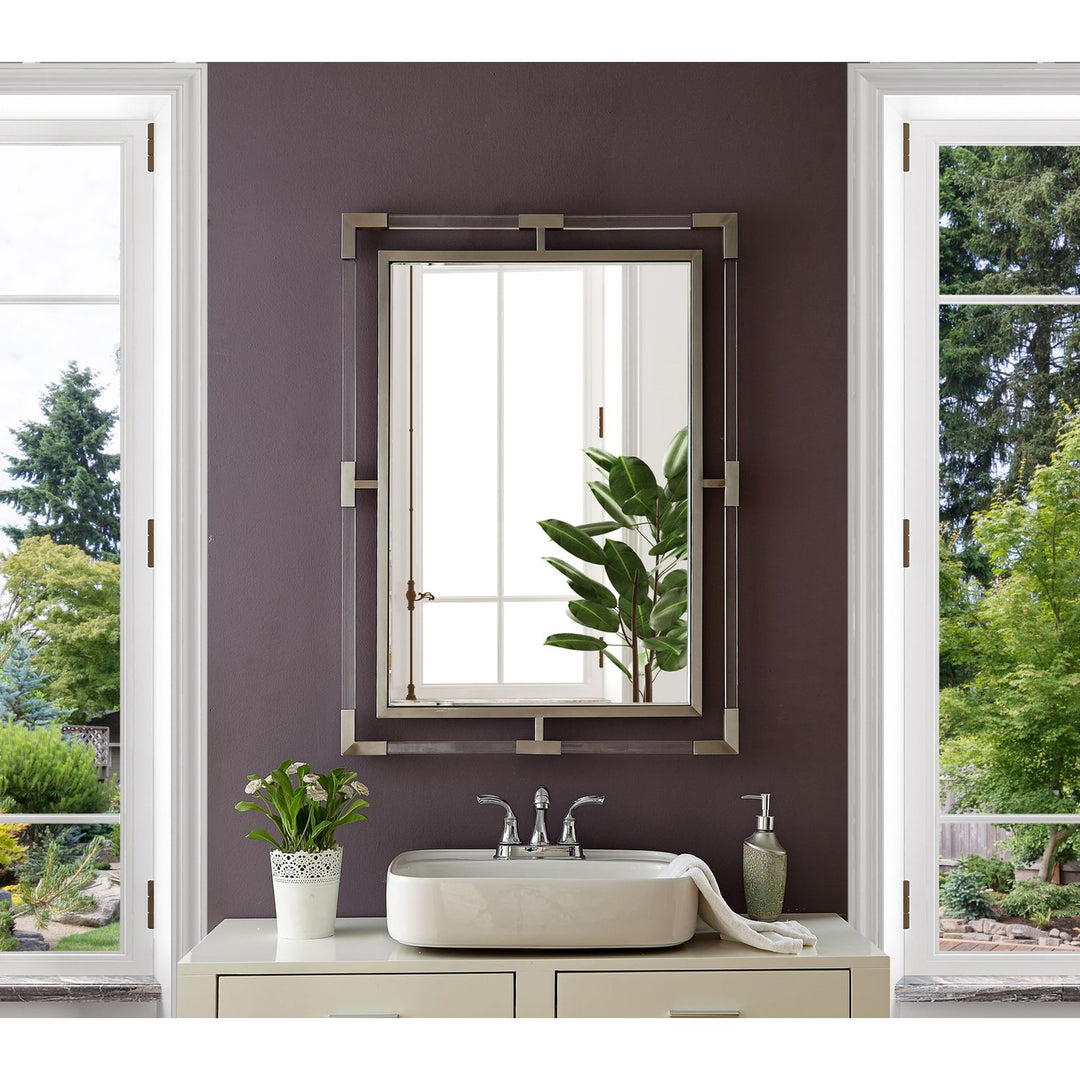 Ghost Acrylic And Metal Frame Mirror — Chrome