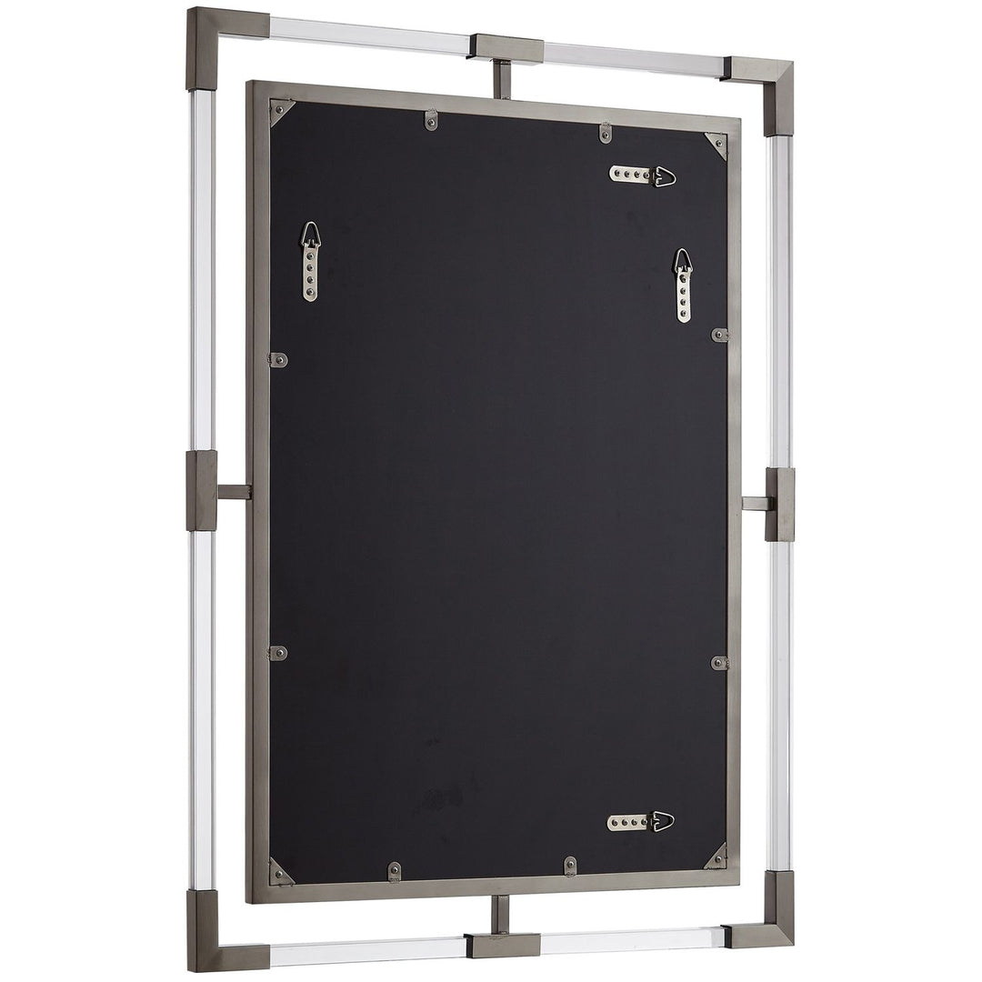 Ghost Acrylic And Metal Frame Mirror — Chrome