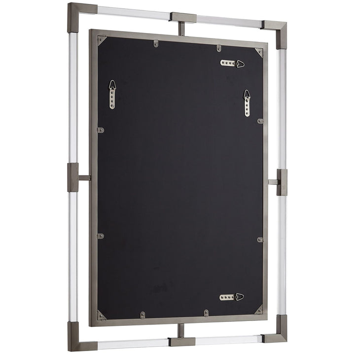 Ghost Acrylic And Metal Frame Mirror — Chrome