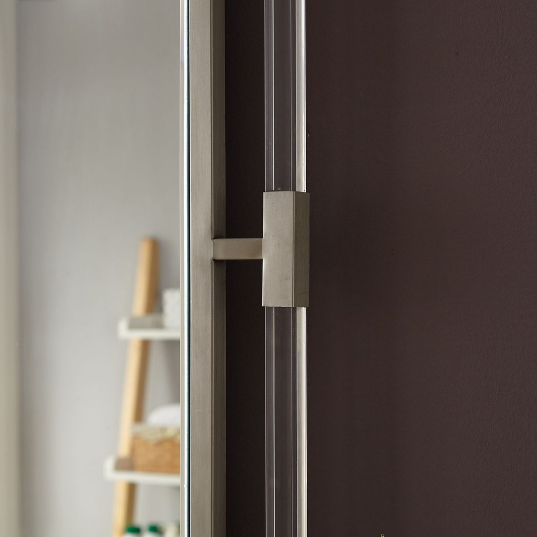 Ghost Acrylic And Metal Frame Mirror — Chrome