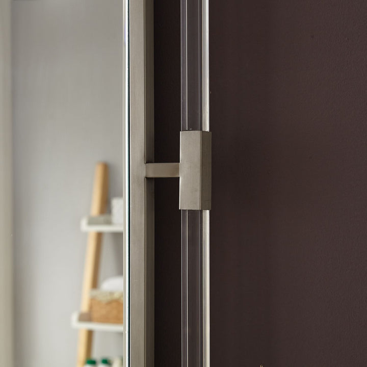 Ghost Acrylic And Metal Frame Mirror — Chrome