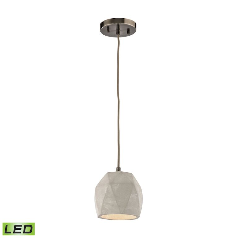 Urban Form 5'' Wide 1-Light Mini Pendant - Black Nickel-Elk Home-ELK-45330/1-LED-PendantsLED-2-France and Son