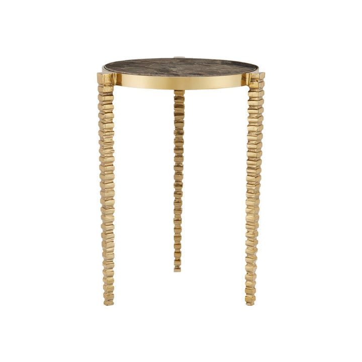 Corrado Cappuccino Marble Accent Table