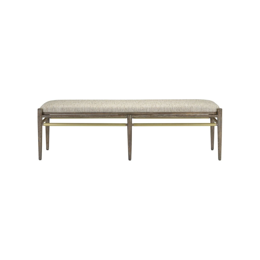 Visby Light Pepper Bench, Calcutta Linen