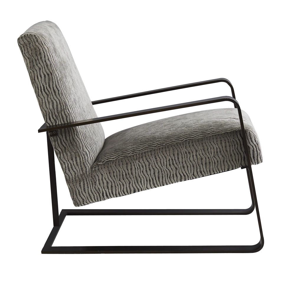Miller Chair Lichen Velvet - Gray