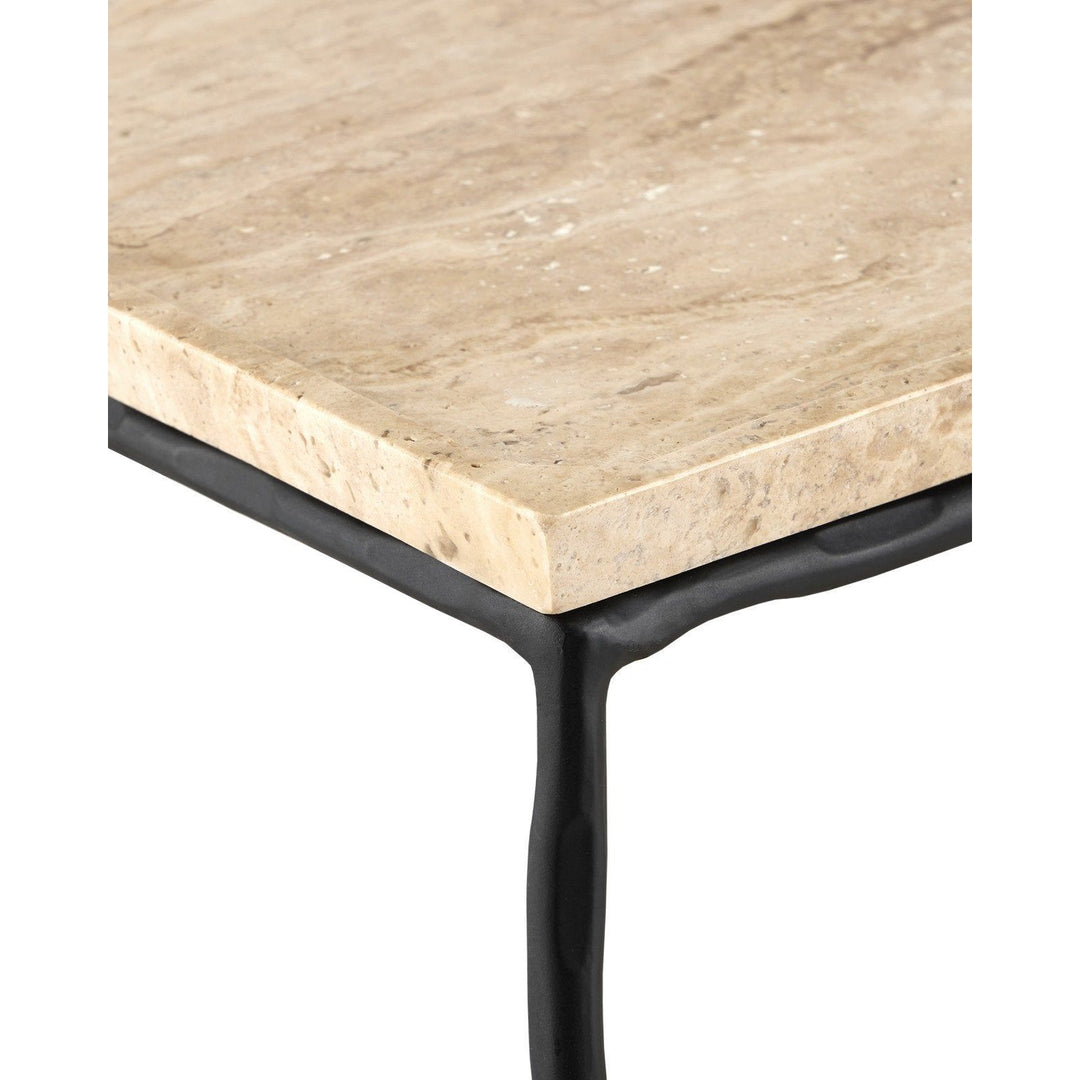 Boyles Travertine Console Table