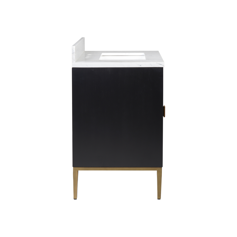 Kallista 30" Blue Vanity with Rectangular Undermount Sink