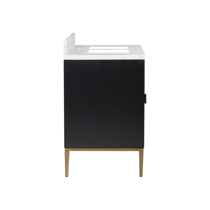 Kallista 30" Blue Vanity with Rectangular Undermount Sink