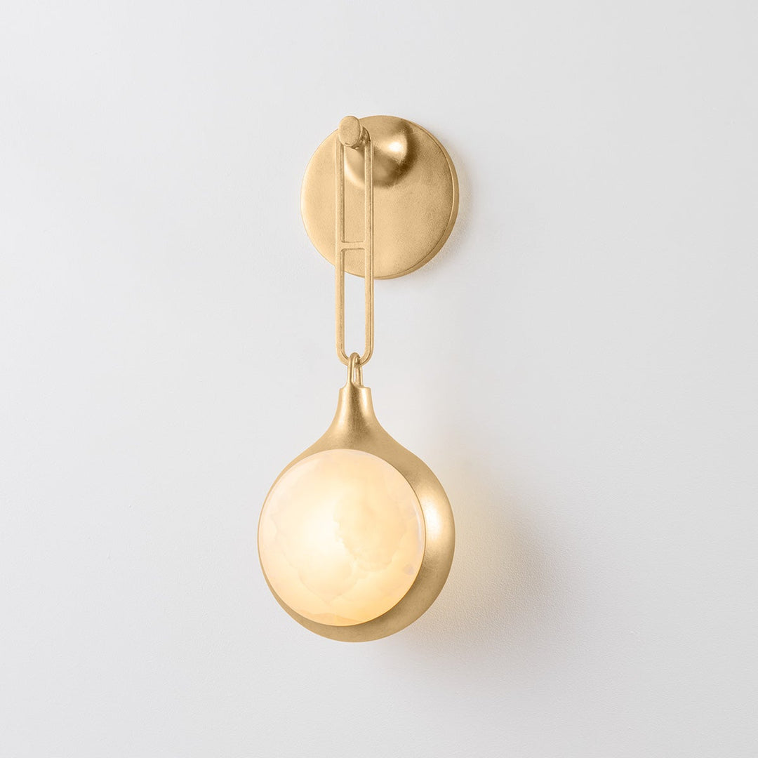 Riviere Wall Sconce - Vintage Gold Leaf