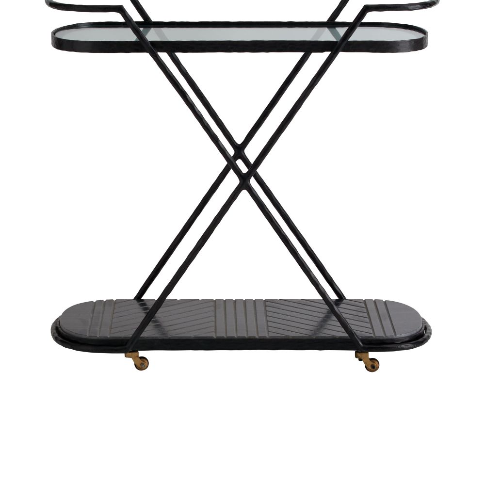 Bar Storage: Carts Torres Bar Cart - Black