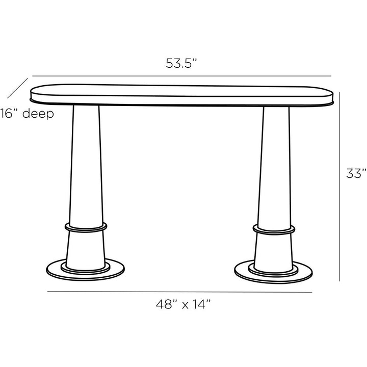 Navarro Console - Gray