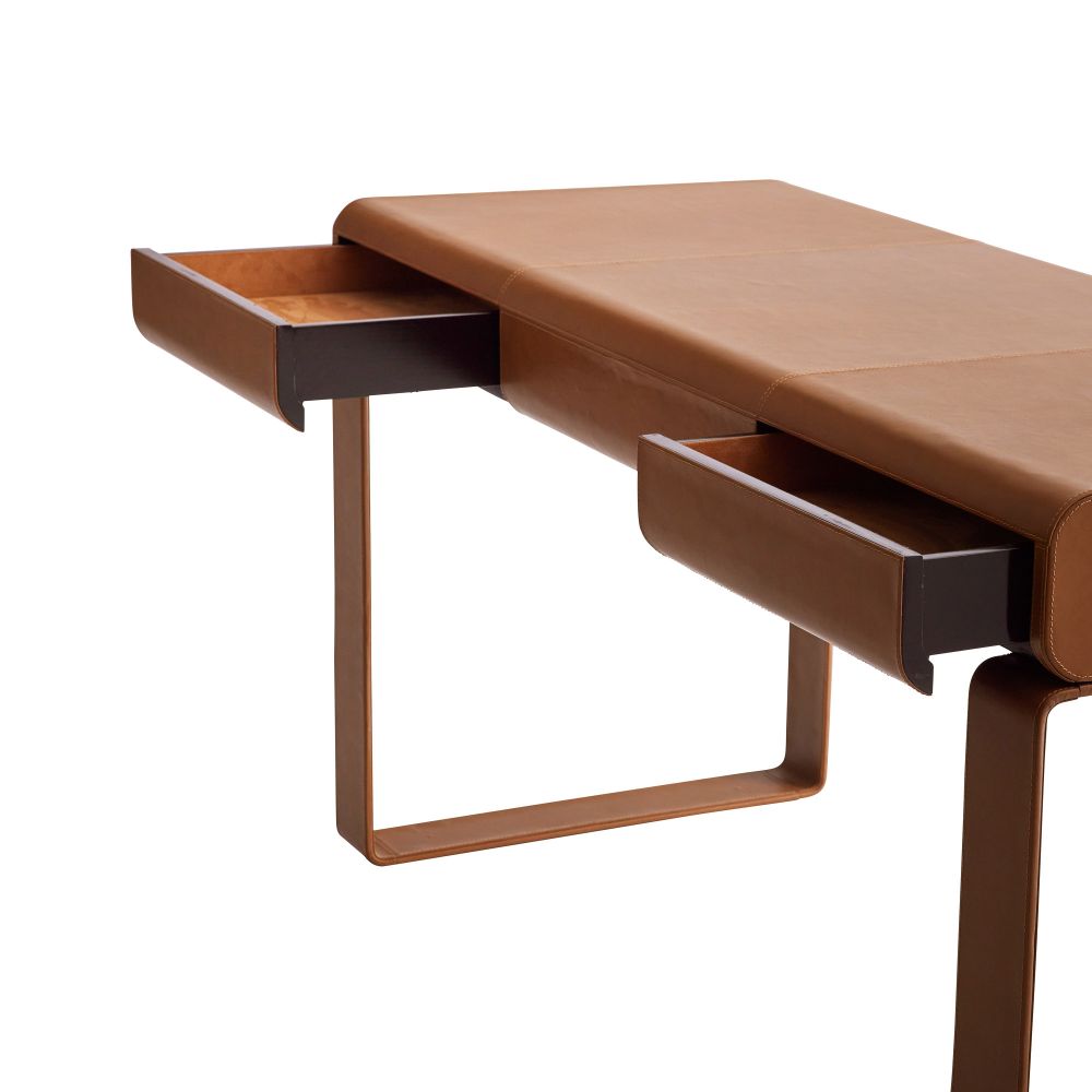 Zephyr Leather Desk