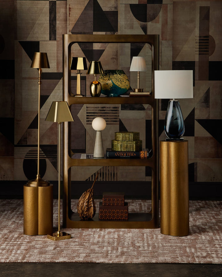 Side Tables Trebol Brass Accent Table
