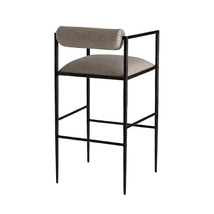 Hiroki Bar Stool Pewter Texture