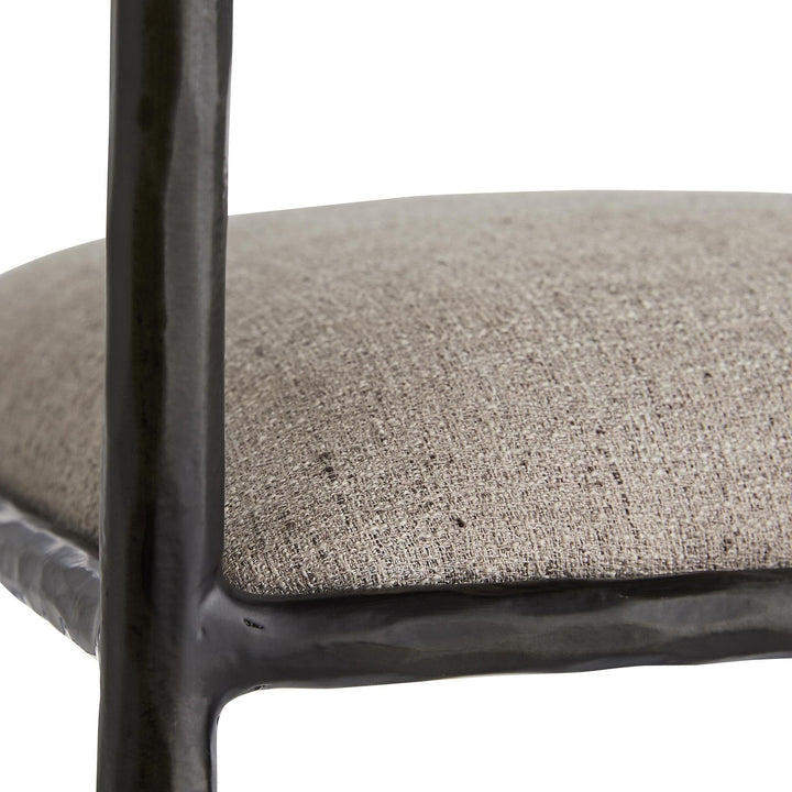 Hiroki Bar Stool Pewter Texture