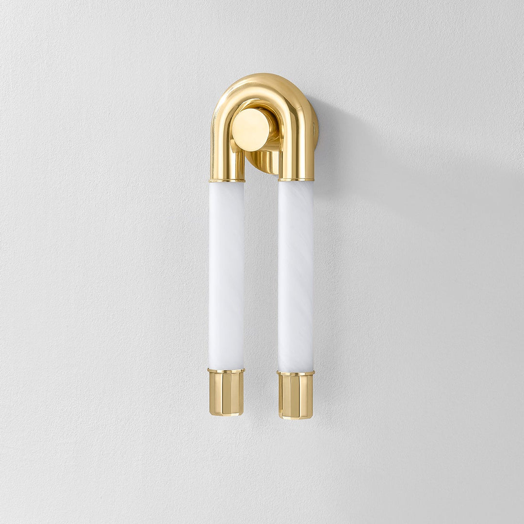 Zeme Wall Sconce - Vintage Polished Brass 2 Lights