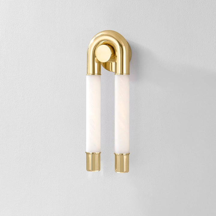 Zeme Wall Sconce - Vintage Polished Brass 2 Lights