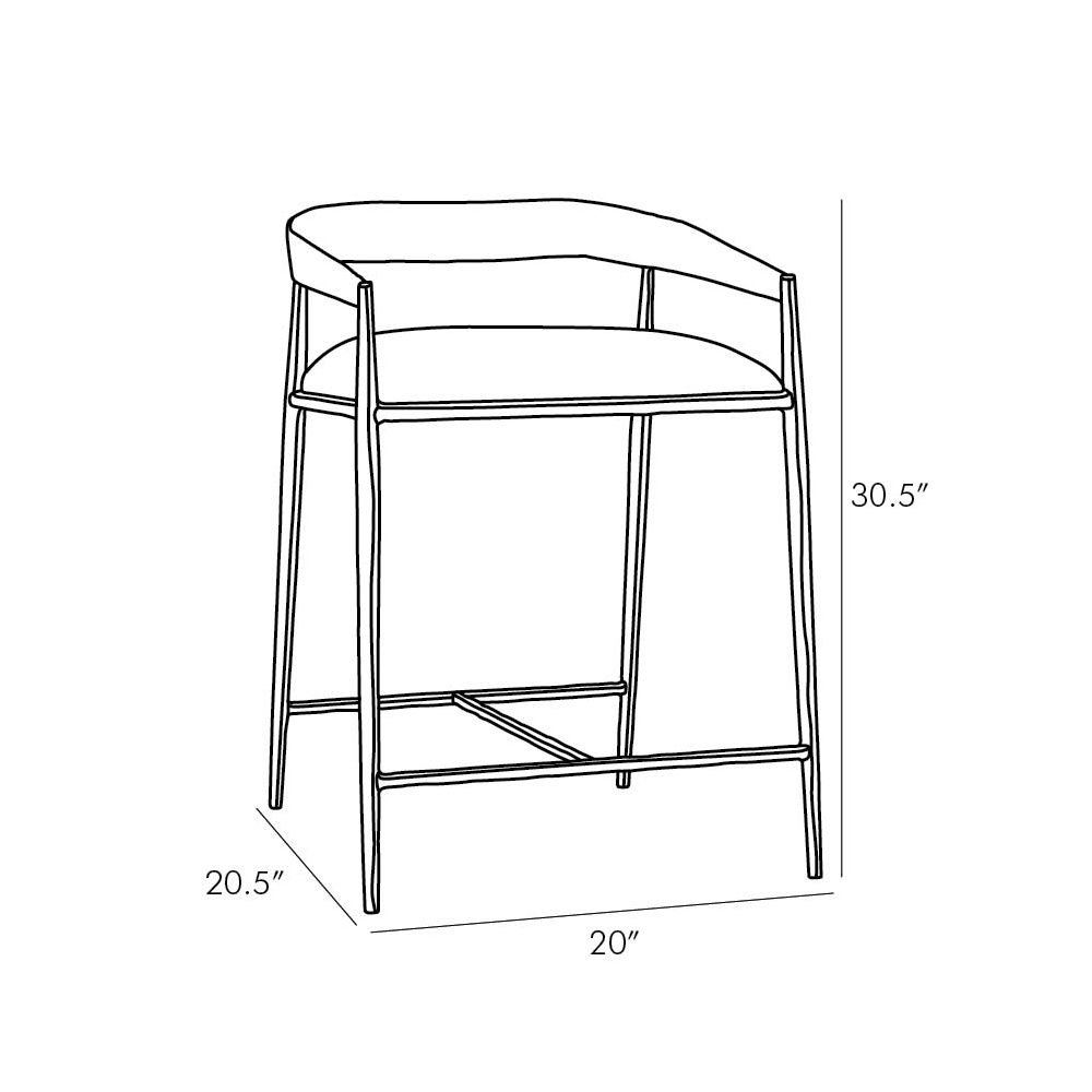 Bennie Counter Stool - Gray