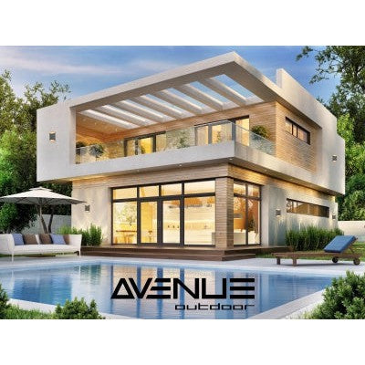 Avenue Outdoor Collection Silver LED