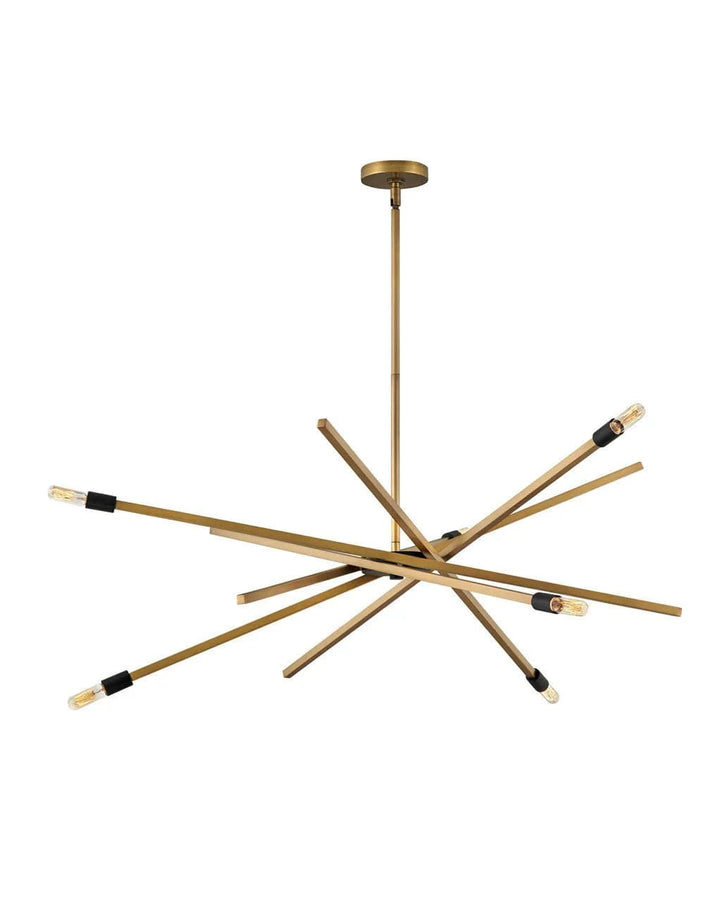 Archer Large Single Tier-Hinkley Lighting-HINKLEY-4766HB-Flush MountsHeritage Brass with Black accents-4-France and Son