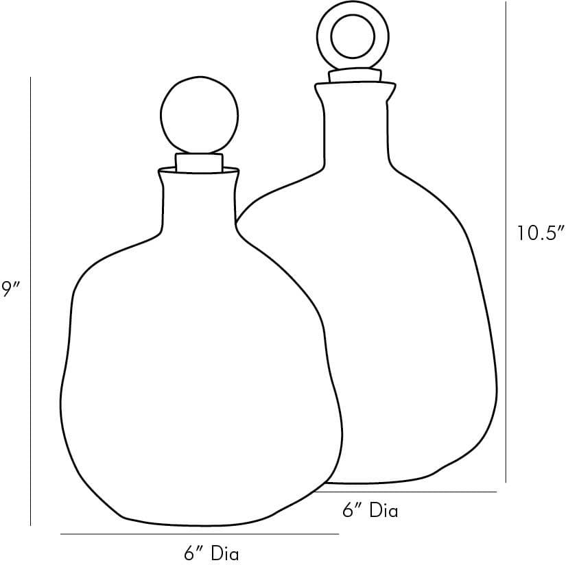 Cornelia Decanters, Set of 2