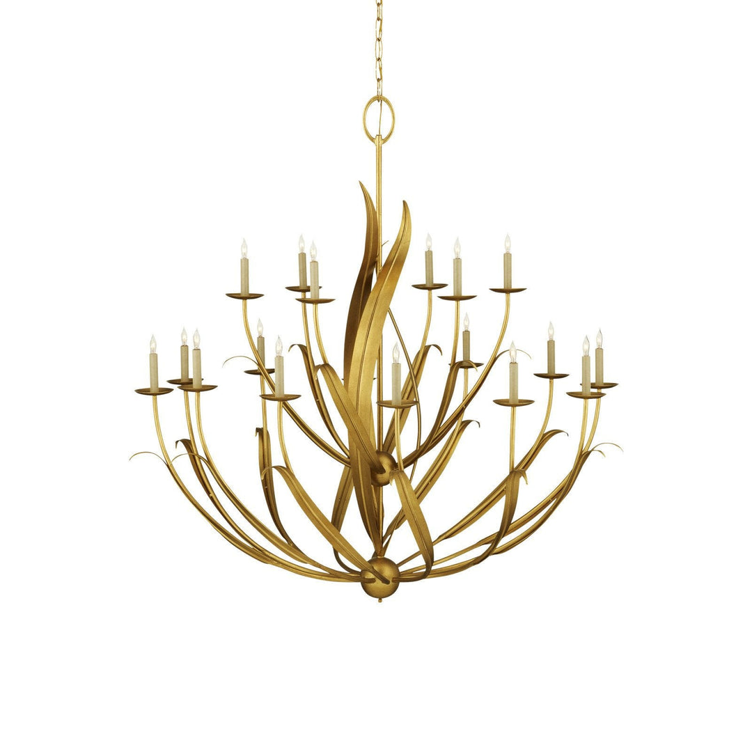 Menefee Large Gold Chandelier