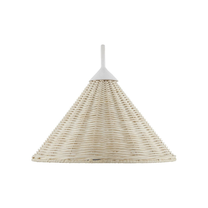 Basket White Swing-Arm Wall Sconce