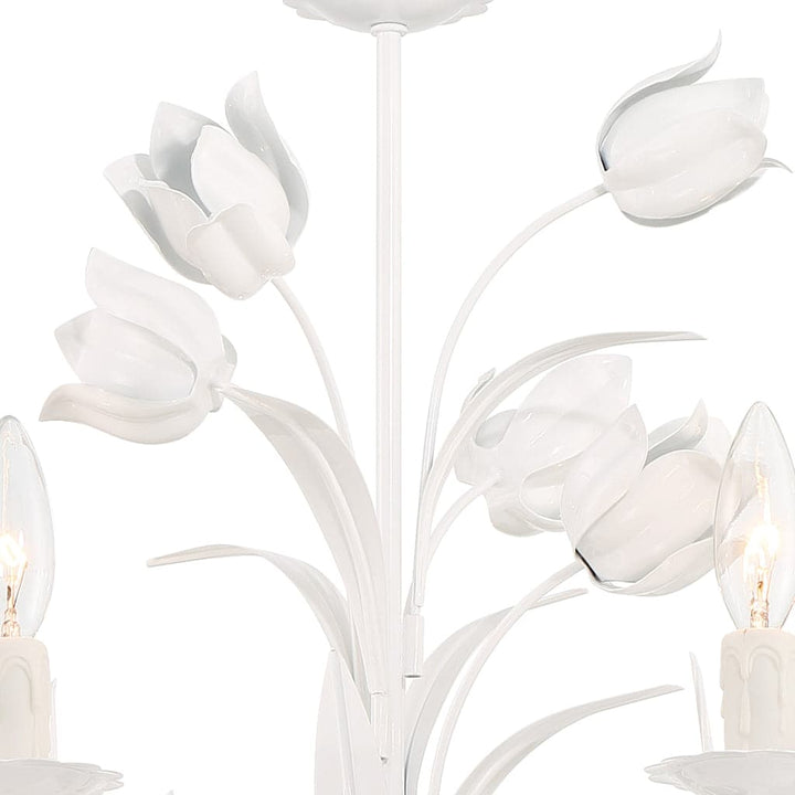 Southport 5 Light Wet White Chandelier-Crystorama Lighting Company-CRYSTO-4815-WW-Chandeliers-3-France and Son