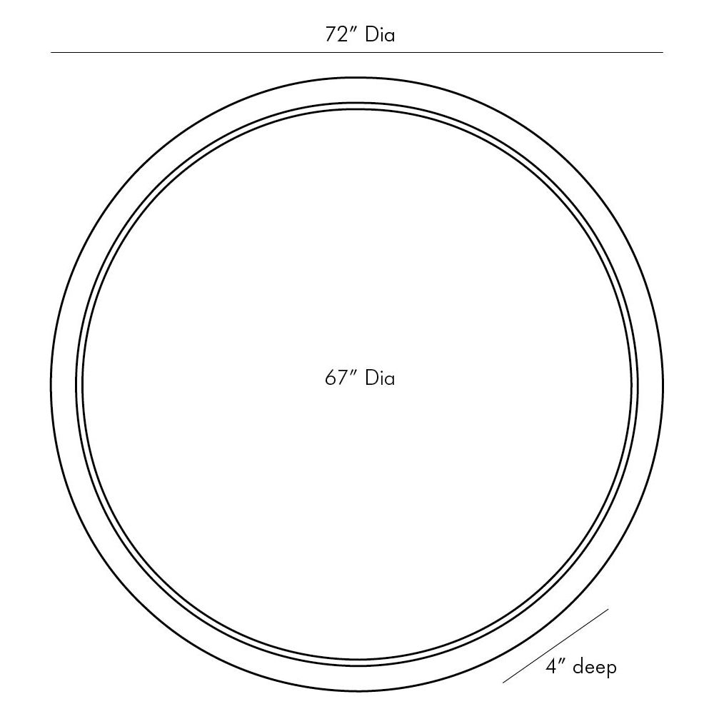 Bellona Large Mirror - White