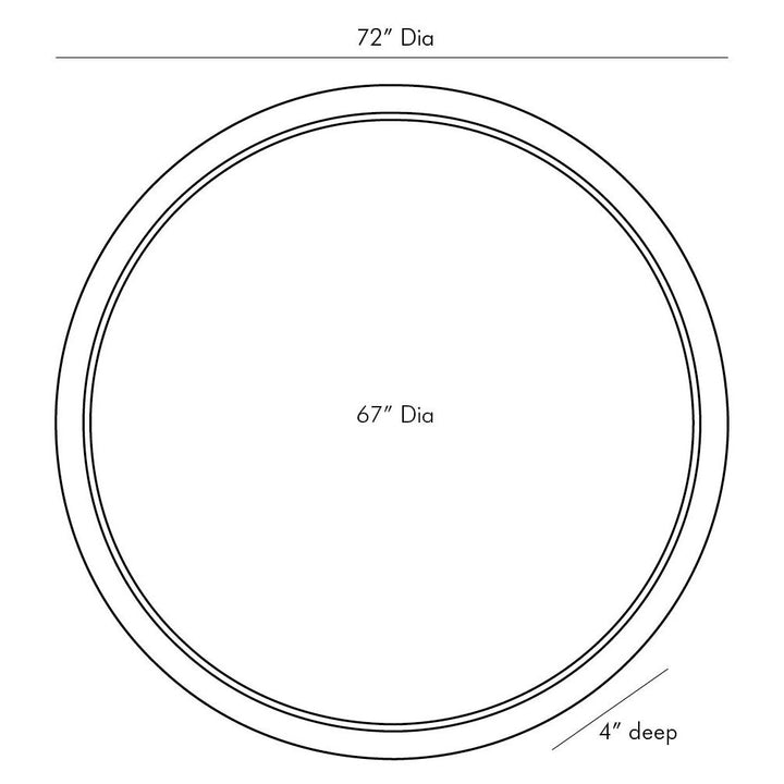 Bellona Large Mirror - White