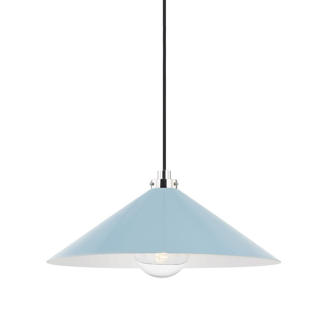 Clivedon Pendant-Hudson Valley-HVL-MDS1402-PN/BB-PendantsLarge-Bird Blue-6-France and Son