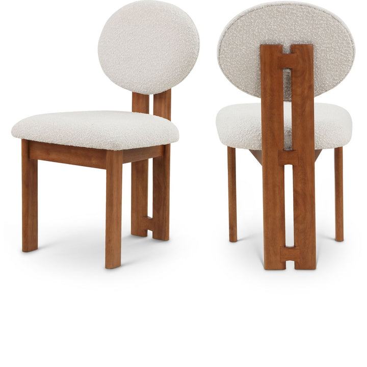 Napa Cream Boucle Fabric Upholstered Dining Chair