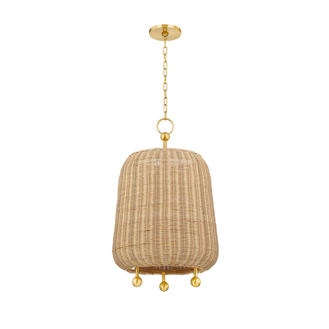 Elena 1 Light Pendant-Mitzi-HVL-H802701L-AGB-PendantsLarge-1-France and Son