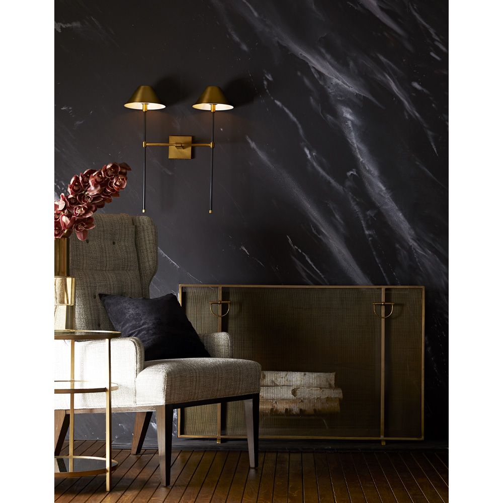 Wall Lighting Flint Sconce - Black