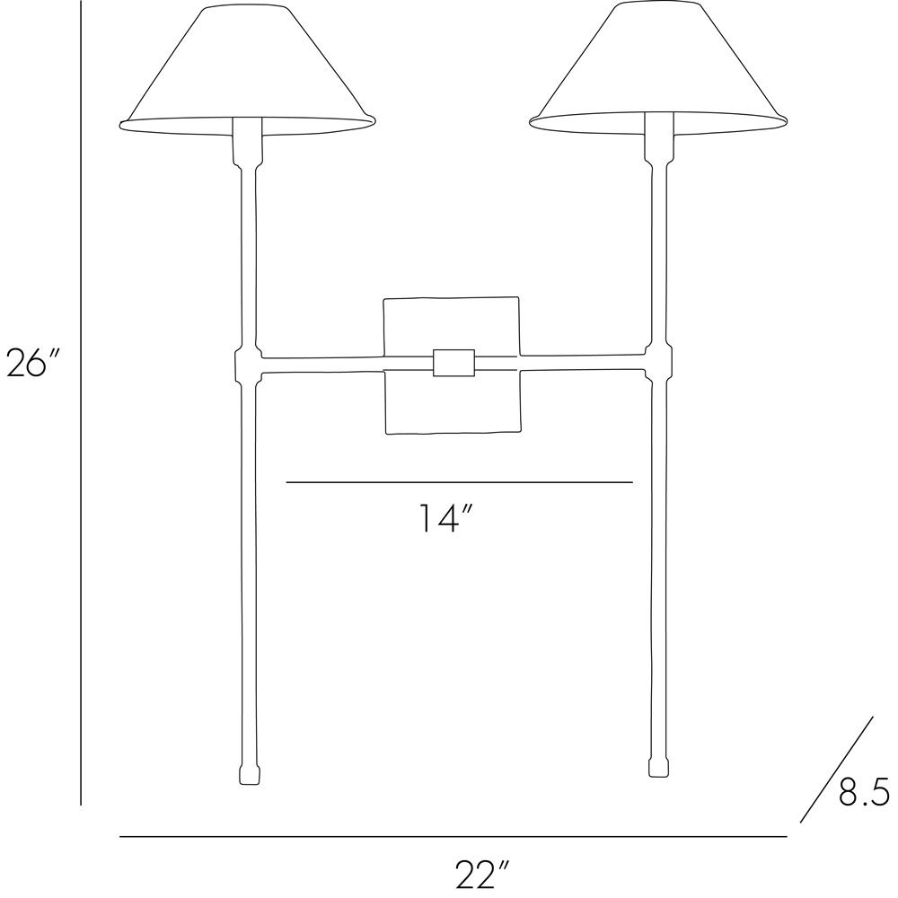 Wall Lighting Flint Sconce - Black